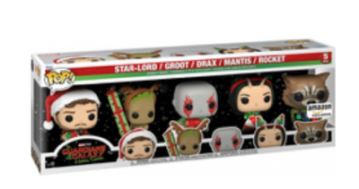 Disney Funko POP Star-Lord, Groot, Drax, Mantis & Rocket Vinyl Figure New W Box