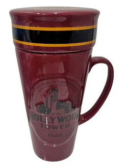 Disney Parks Tower Of Terror With Bellhop Hat Topper Coffee Mug New With Tag