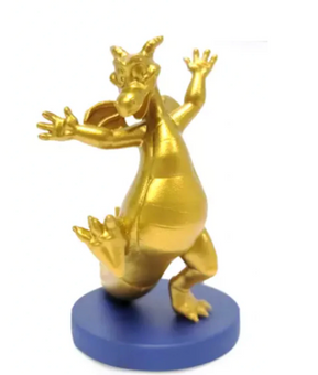Disney 50th Walt Disney World Gold Fab 50 Figment Vinyl Figure New Opened Box