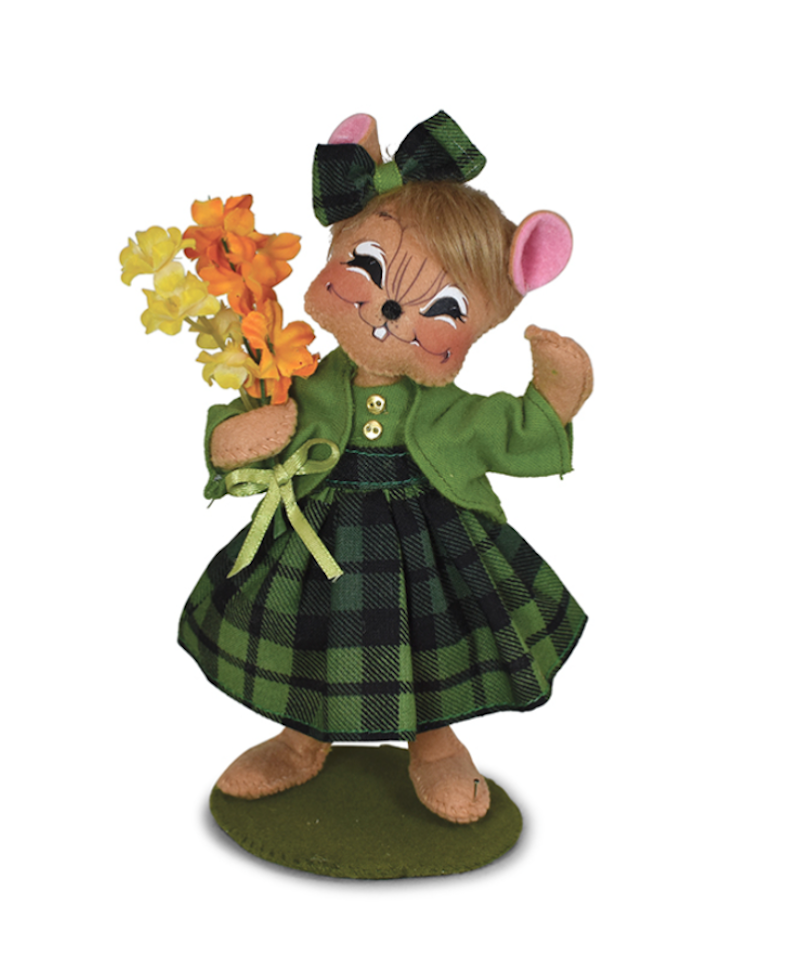 Annalee Dolls 2023 St. Patrick's 6in Lucky Lass Mouse Plush New with Tag