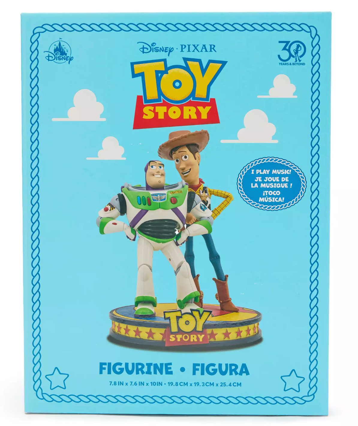 Disney Parks Woody and Buzz Lightyear Musical Figure Toy Story 30th Anniversary