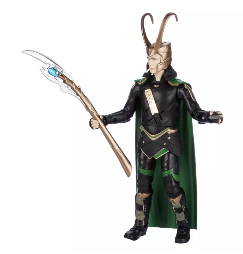 Disney Parks Marvel Loki Power Icons Talking Action Figure New With Box