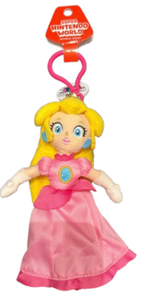Universal Studios Princess Peach Plush Keychain Super Nintendo World New W Tag