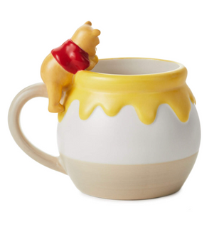 Hallmark Disney Winnie the Pooh Hunny Honey Pot Sculpted Mug 17 oz. New