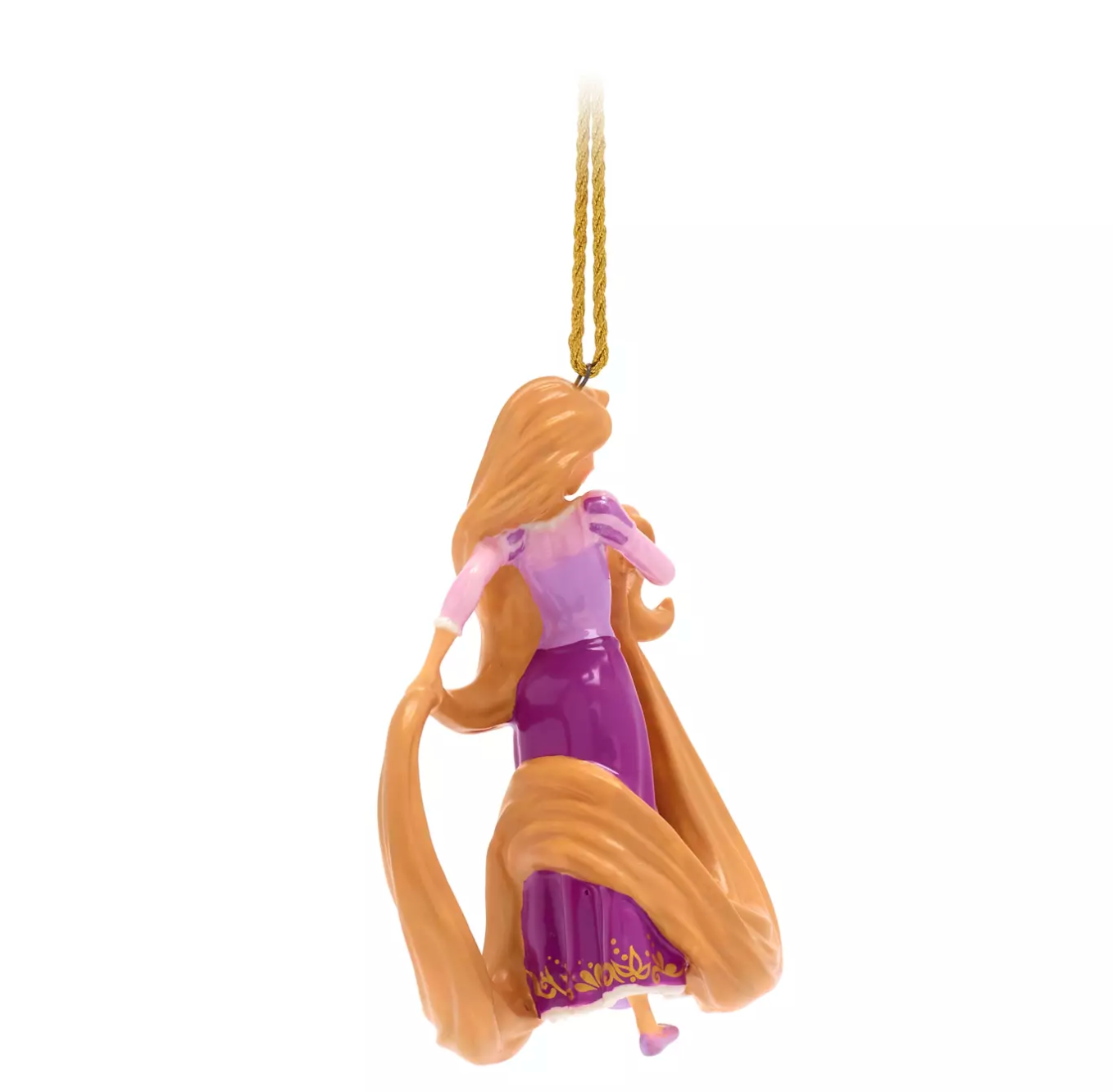 Disney Parks Princess Rapunzel Glitter Porcelain Christmas Ornament New with Box