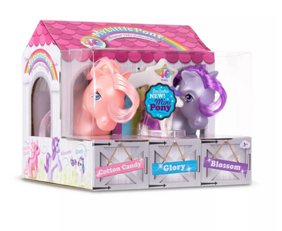 My Little Pony 40th Anniversary 3pk Cotton Candy Blossom Glory Toy New with Box