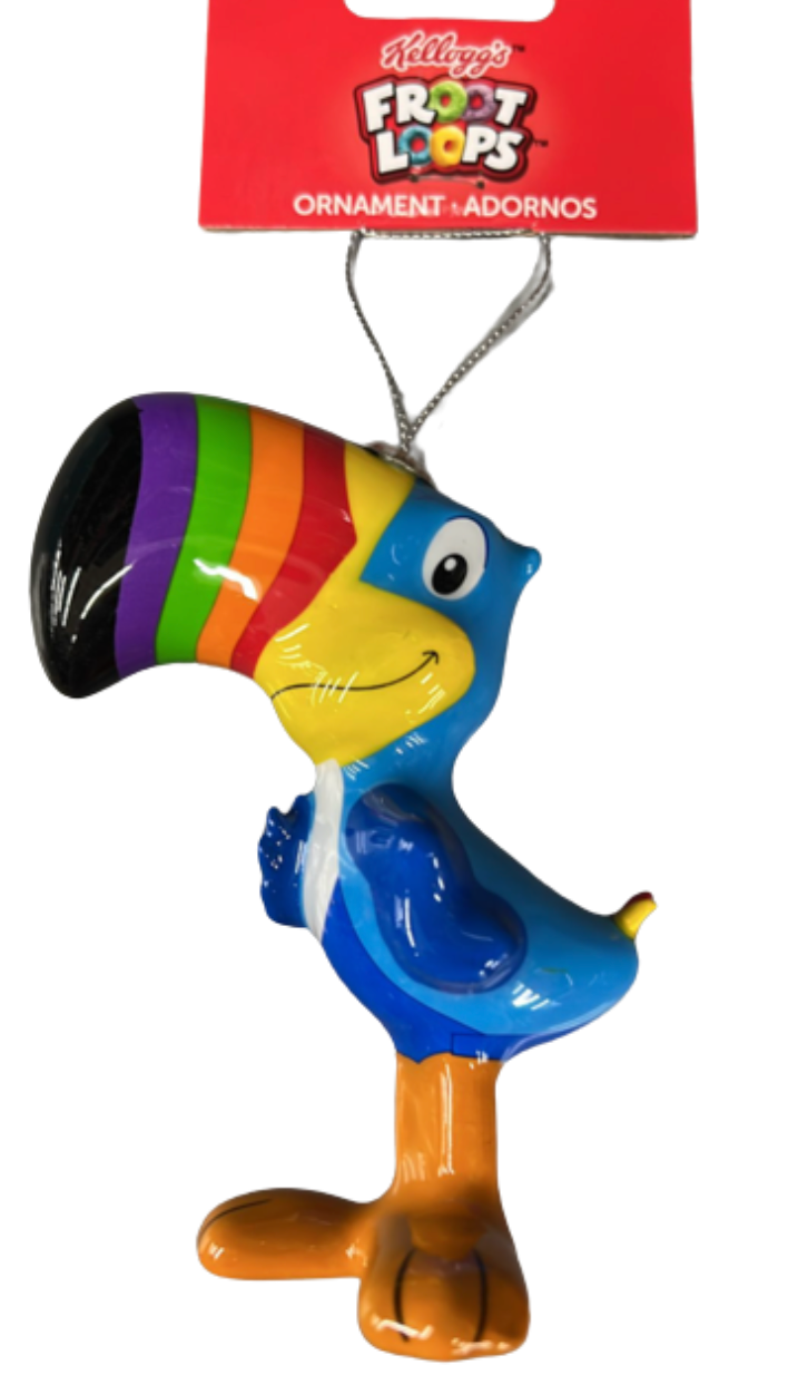 Kellogg's Froot Loops Bird Decoupage Christmas Tree Ornament New With ...
