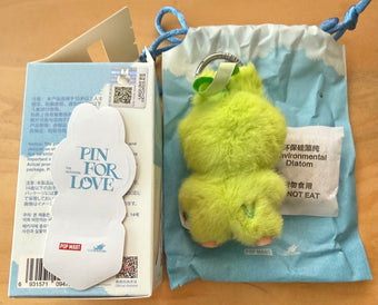 Pop Mart Labubu The Monsters Pin for Love Letter V Plush Keychain USA New