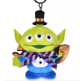 Disney Parks Halloween Alien as Magician Plush Keychain Bag Charm New with Tag