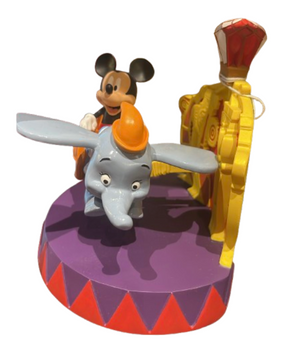Disney Parks Mickey Mouse Riding Dumbo Mini Figurine New With Tag