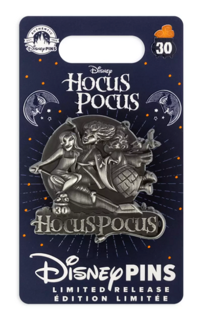 Disney Parks 2023 Hocus Pocus 30th Sanderson Sisters Sculpted Pin New with Card
