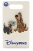 Disney Parks Lady and the Tramp Jock and Trusty Pin Set New with Card