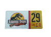 Universal Studios Jurassic Park T-Rex 30th White License Plate New