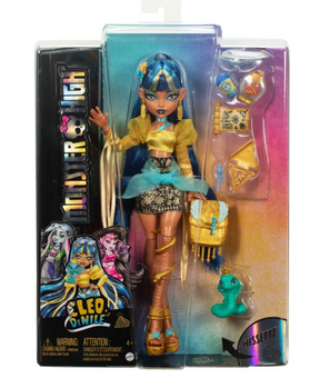 Monster High 12.7" Cleo De Nile Fashion Doll Blue Hair/Brown Eyes New W Box
