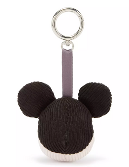 Disney Parks Mickey Mouse Corduroy Plush Keychain Bag Charm New with Tag