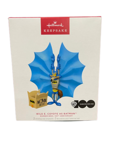 Hallmark 2023 Keepsake Wile E. Coyote as Batman Christmas Ornament New w Box