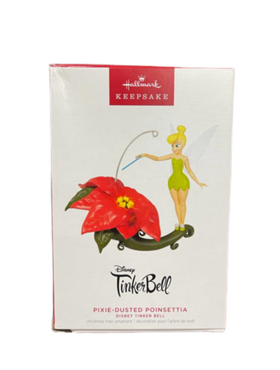 Hallmark 2023 Keepsake Tinker Bell Pixie-Dusted Poinsettia Ornament New w Box