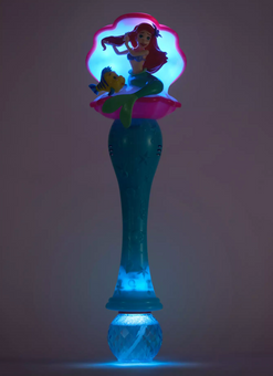 Disney Ariel and Flounder Light and Sound Bubble Wand The Little Mermaid New