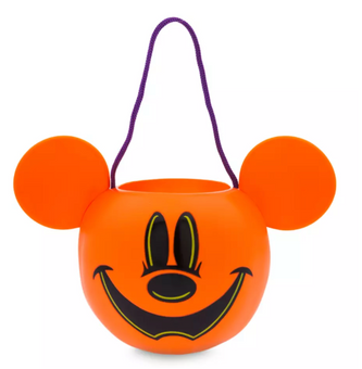 Disney Parks Halloween 2024 Mickey Mouse Jack-o'-Lantern Treat Bucket New W Tag