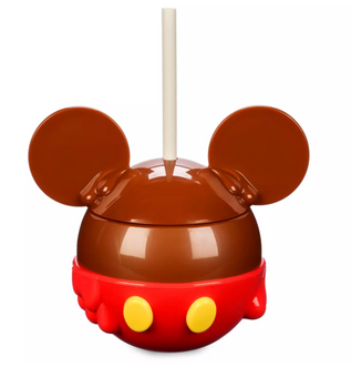 Disney Parks Eats Snacks Collection Mickey Caramel Apple Tumbler with Straw New