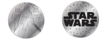 Disney Hollywood Launch Bay Star Wars Darth Vader Stormtrooper Medallion New