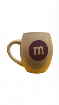 M&M's World Purple Character Barrel Ceramic Coffee Mug New