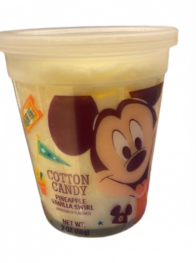 Disney Parks Mickey Pineapple Vanilla Swirl Cotton Candy New