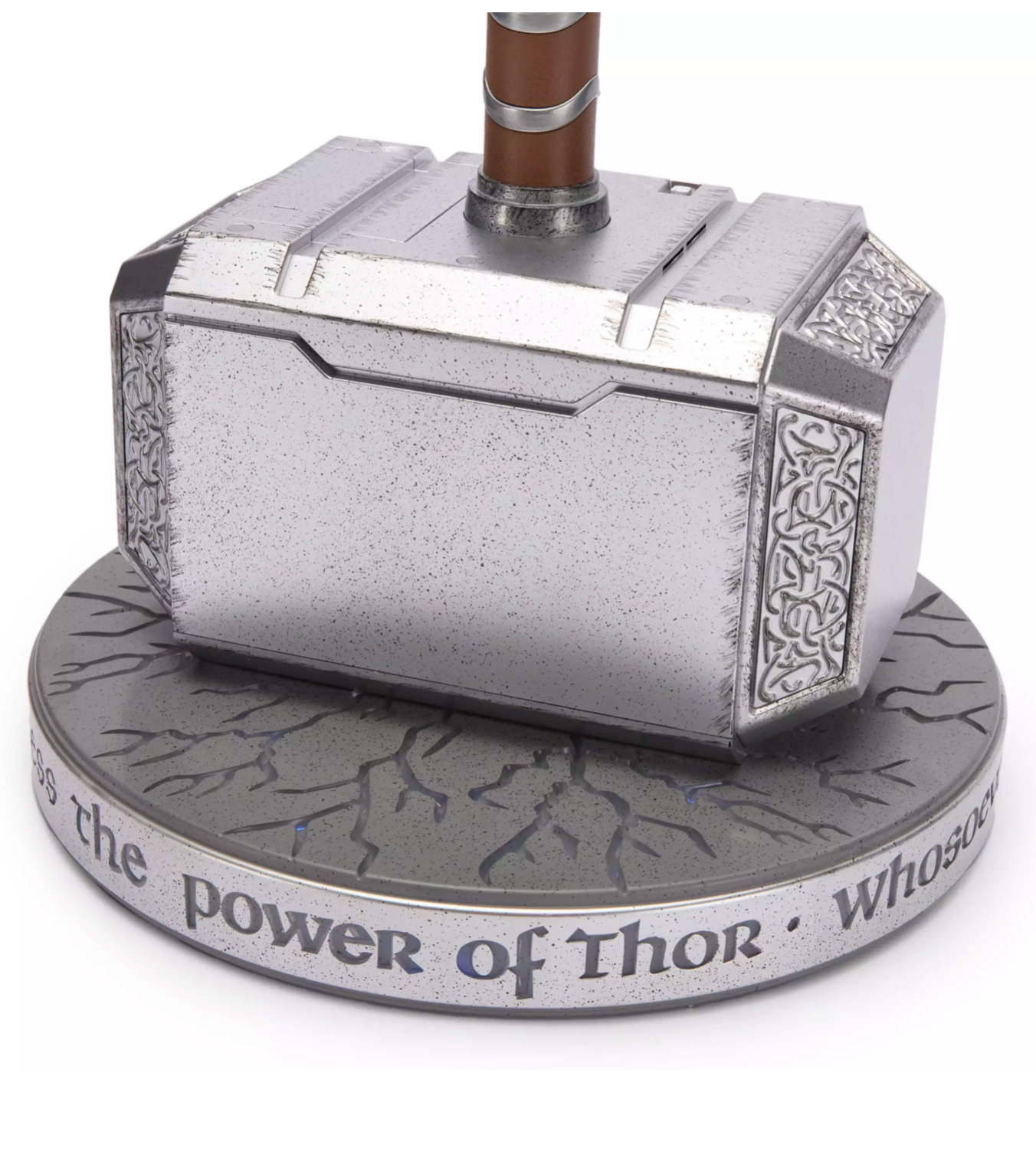 Disney Parks Marvel Thor Mjolnir Hammer Relic with Lights and Sound Figure New