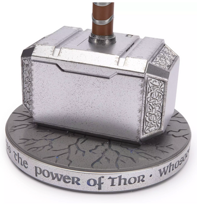 Disney Parks Marvel Thor Mjolnir Hammer Relic with Lights and Sound Figure New