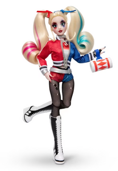 DC Harley Quinn Collector Fashion Doll w Stand Accessories Toy New with Box
