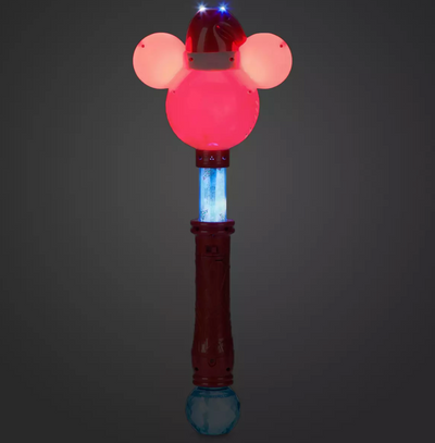Disney Parks Mickey Santa Light and Sound Holiday Snow Wand New with Tag