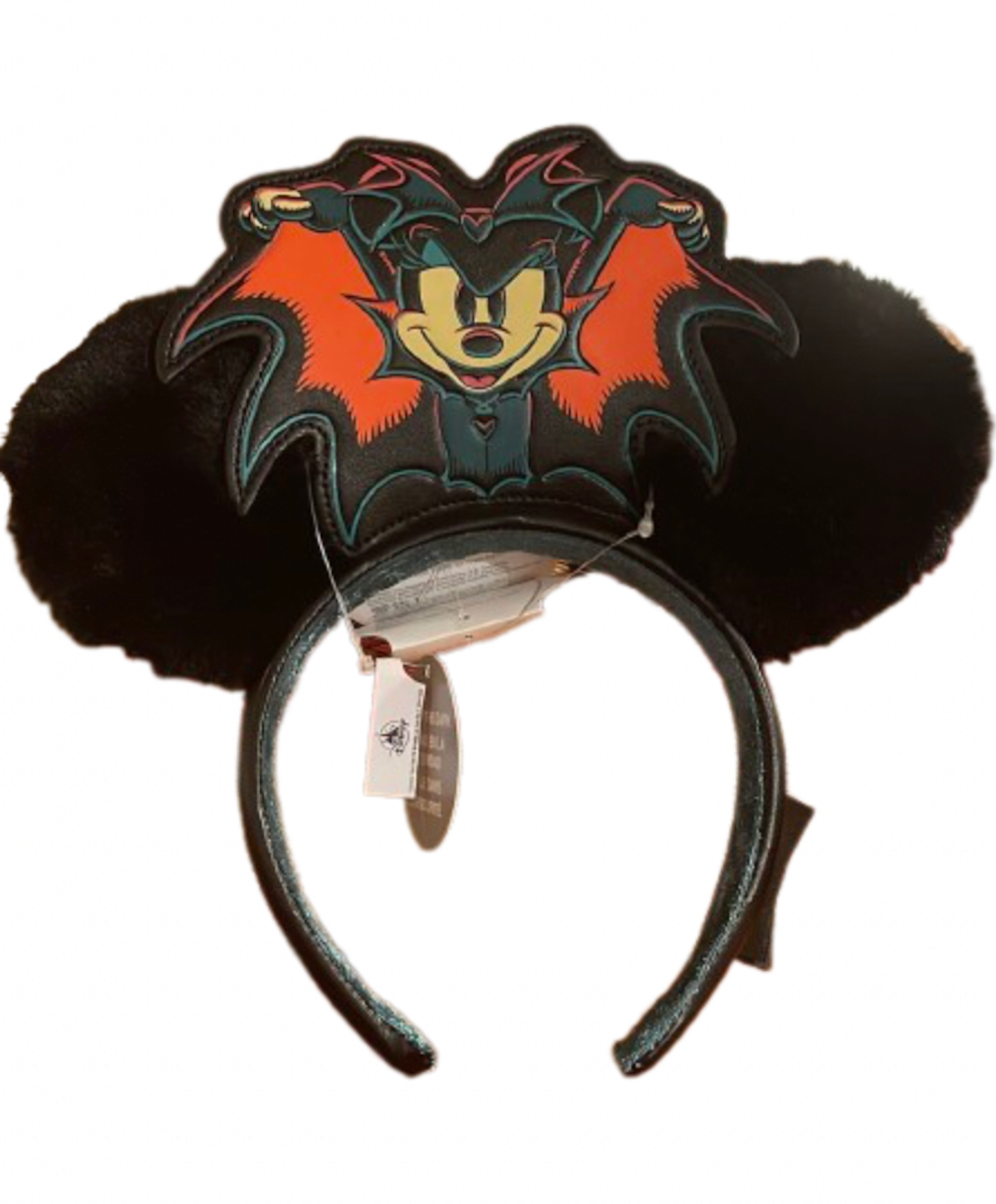 Disney Parks Halloween Mickey Vampire Glow in the Dark Headband New with Tag