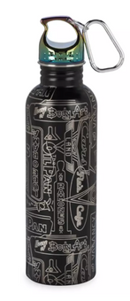 Disney Parks Cars Land Neon Lights Stainless Steel Water Bottle New With Tag