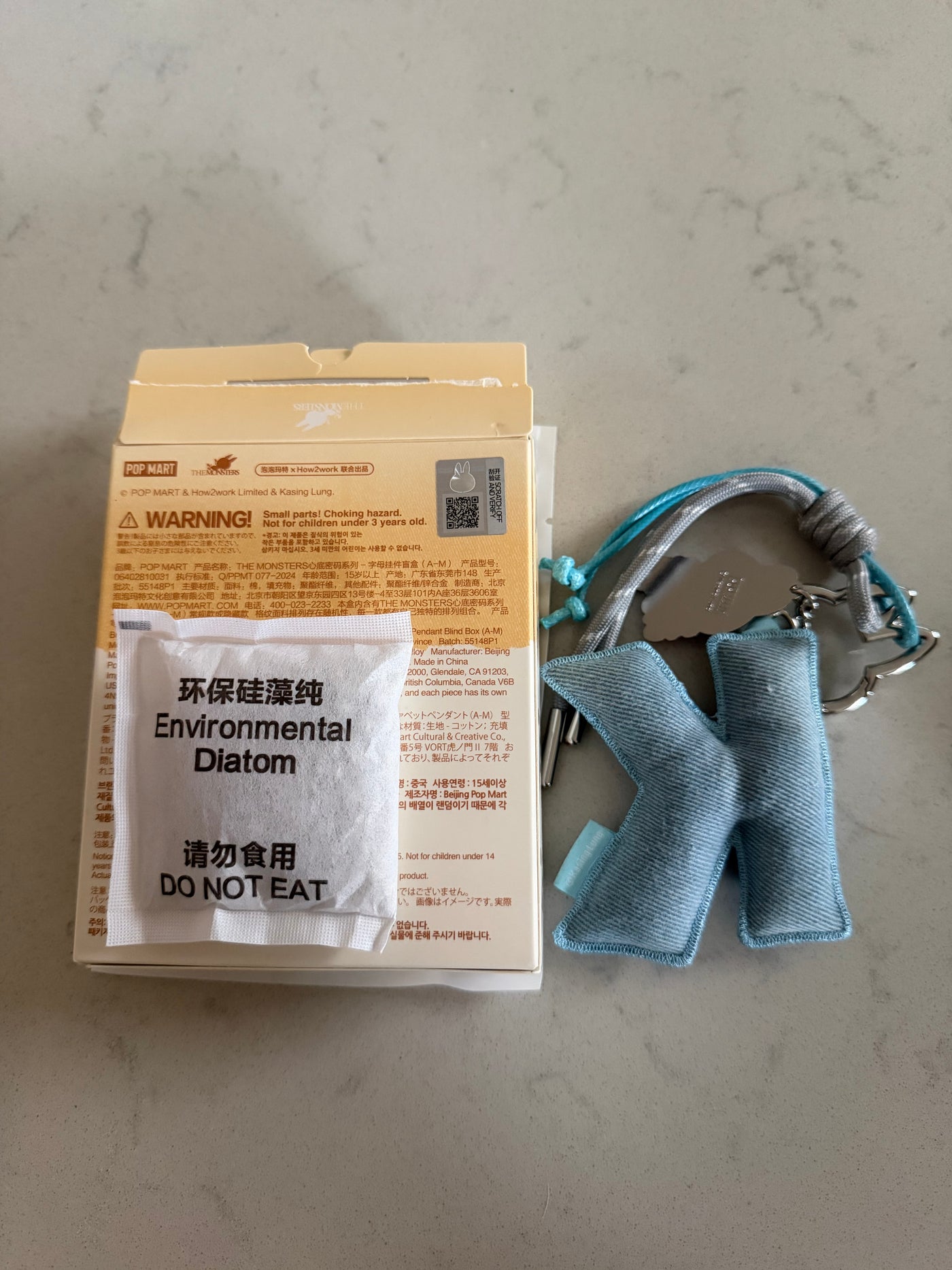 Pop Mart Labubu The Monsters Pin for Love Letter Pendant K Keychain USA New