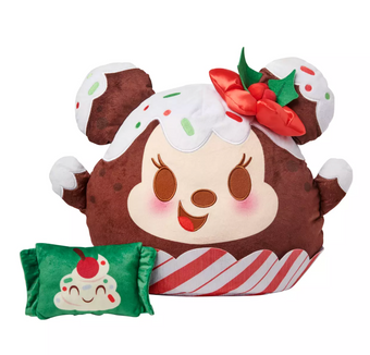 Disney Munchlings Minnie Mouse Holiday Toffee Pudding Plush Medium 15 3/4''