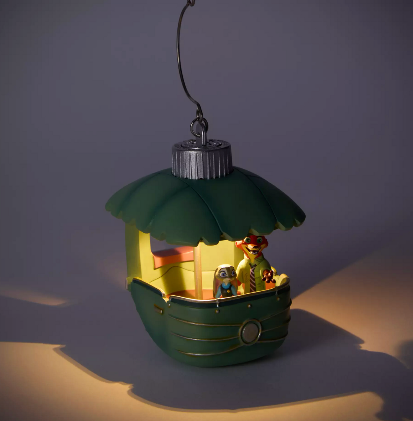 Disney Parks Zootopia Nick and Judy Gondola Light Up Christmas Ornament New