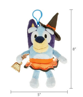 Disney Bluey Witch Plush Halloween Backpack Clip 6.5" New with Tag