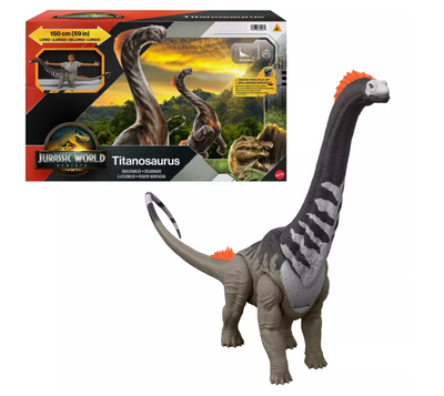 Jurassic World Rebirth Super Colossal Titanosaurus Dinosaur 53" Long Herbivore