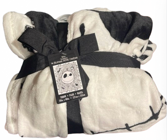 Disney Parks Nightmare Before Christmas Jack Face Throw Blanket New With Tag