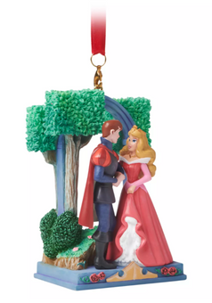 Disney Aurora and Phillip Sketchbook Ornament Sleeping Beauty Pink New With Tag