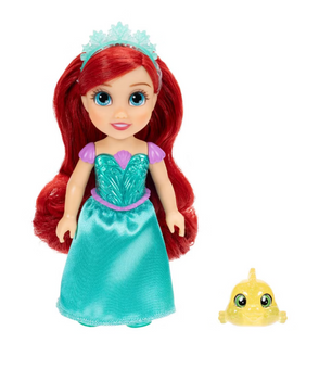 Disney Princess 6" Petite Ariel Doll & Flounder Figure Toy New With Tag