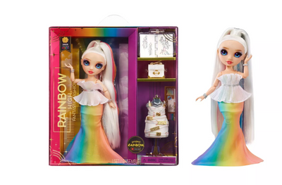 Rainbow High Fantastic Fashion Amaya Raine 11inc Doll with Playset New With Box