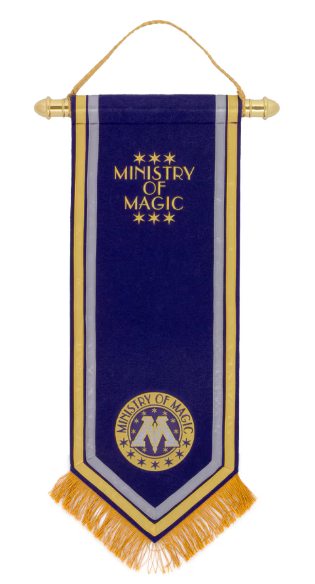 Universal Studios Epic universe British Ministry of Magic Wall Banner New W Tag