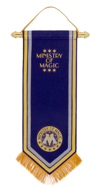 Universal Studios Epic universe British Ministry of Magic Wall Banner New W Tag