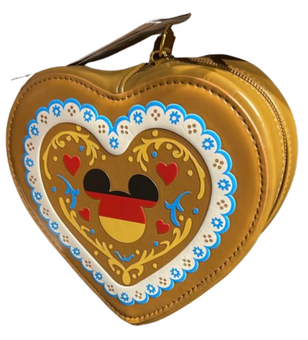 Disney Parks Epcot Germany Pavilion Gingerbread Heart Bag New With Tag