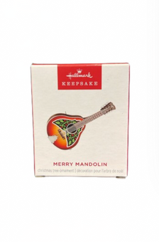 Hallmark 2024 Keepsake Mini Merry Mandolin Musical Christmas Ornament New w Box