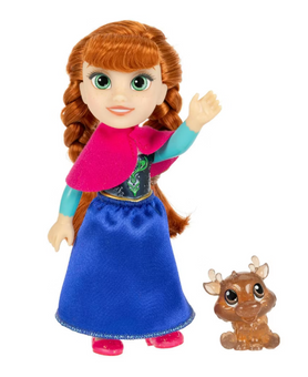 Disney Frozen 6” Petite Anna Doll & Sven Figure Toy New With Tag