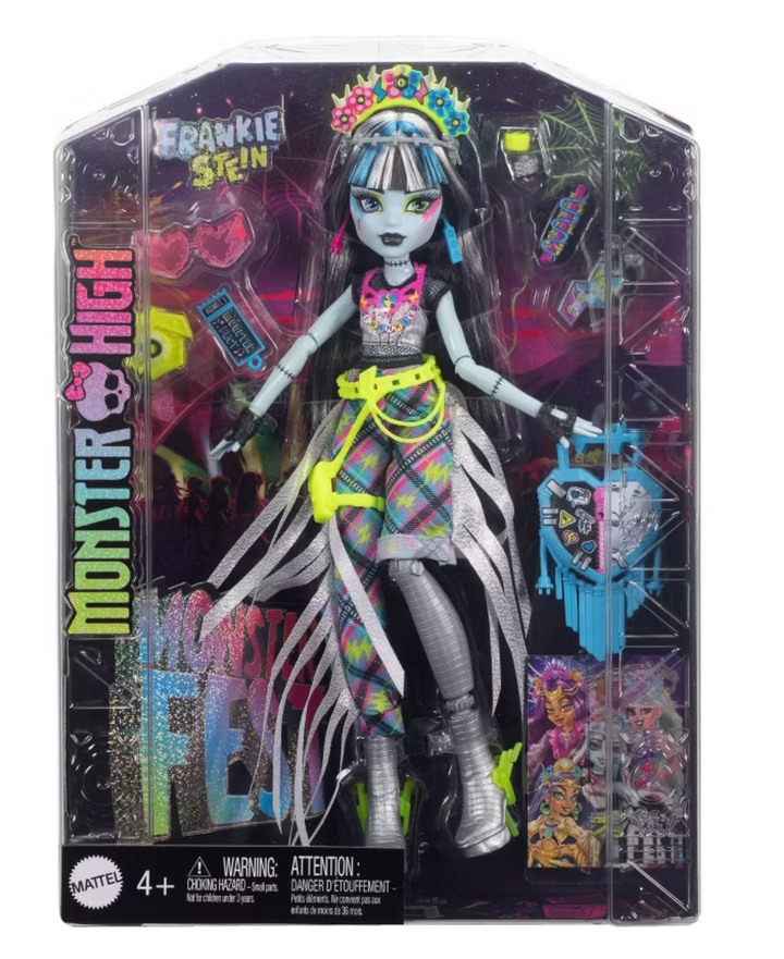 Monster High 12.5 Fest Frankie Stein Fashion Doll Festival Outfit Toy New W Box