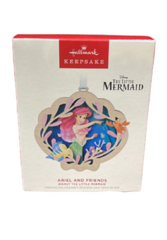 Hallmark 2023 Keepsake Ariel and Friends Papercraft Christmas Ornament New