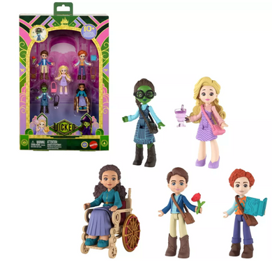 Universal Pictures Wicked Students of Shiz 5 Small Doll Multipack New